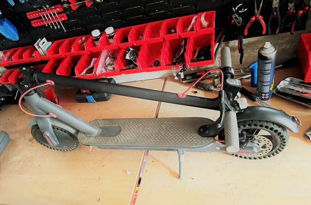 Электронный скутер сдан в ремонт